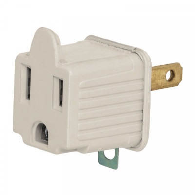 AD-32G-G Adaptador 3 a 2, gris, a granel, Volteck TRUPER