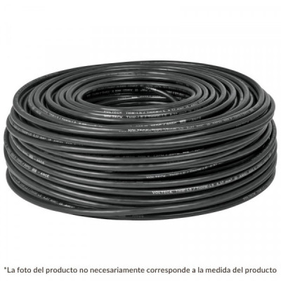 CAB-12N Cable THHW-LS, 12 AWG, color negro rollo 100 m TRUPER