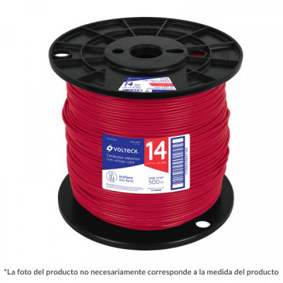 CAB-8R-500 Cable THHW-LS, 8 AWG, rojo, bobina 500 m TRUPER