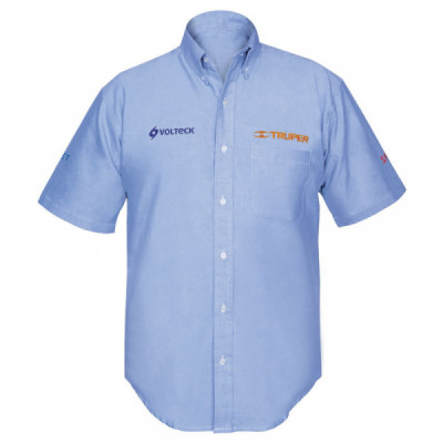 CAM-AZ-CXL Camisa azul para caballero, manga corta, talla XG TRUPER