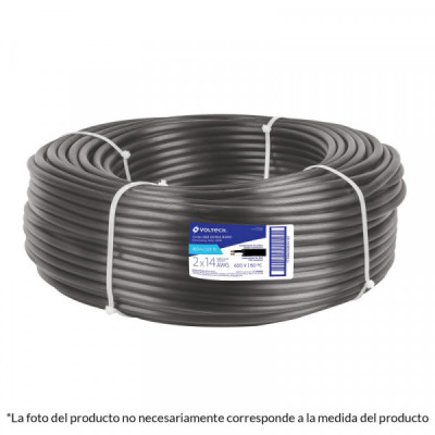 CAUR-210 Cable uso rudo, 2 conductores, calibre 10, rollo de 100 m. TRUPER