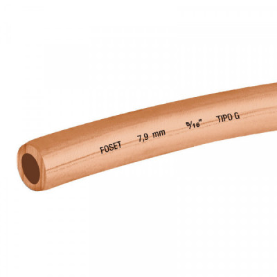 CC-002F Tubo de cobre flexible, 5/16 pulgadas , rollo de 15 metros TRUPER