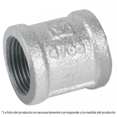 CG-206 Cople reforzado, acero galvanizado, 2 pulgadas  TRUPER