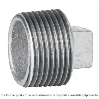 CG-313 Tapón macho, acero galvanizado, 1 pulgadas  TRUPER