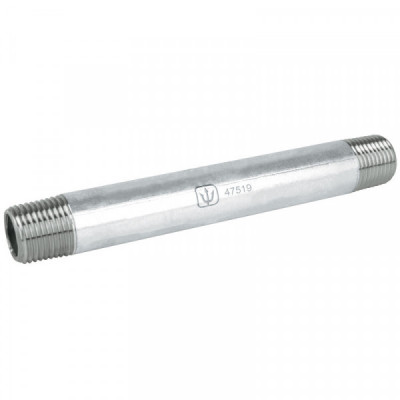 CG-404 Niple, acero galvanizado, 1/2 pulgadas  x 6 pulgadas , cédula 40 TRUPER