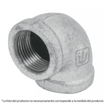 CG-506 Codo 90, acero galvanizado, 2 pulgadas  TRUPER