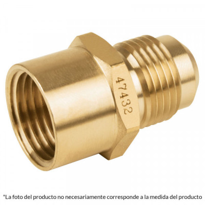 CLG-496N Niple campana de latón, 5/16 pulgadas  X 3/8 pulgadas  TRUPER