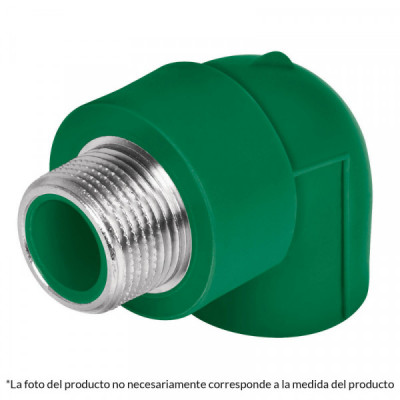 CV-512 Codo 90° de PPR, 3/4 pulgadas , 25mm, macho TRUPER