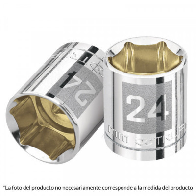 D-1212-M Dado de 6 puntas, cuadro 1/2 pulgadas  de 12mm TRUPER