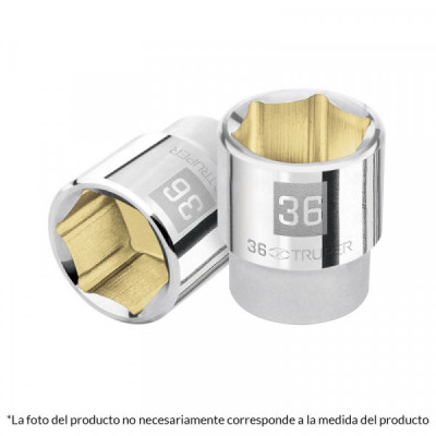 D-3433-M Dado de 6 puntas, cuadro 3/4 pulgadas  de 33mm TRUPER