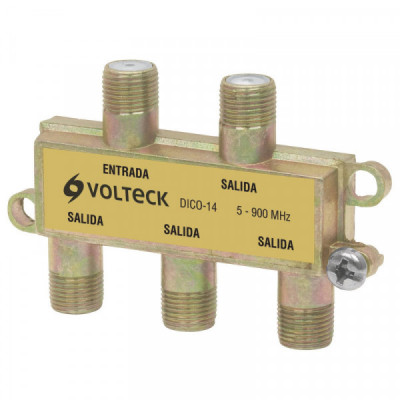 DICO-14 Divisor coaxial de 1 entrada y 4 salidas TRUPER