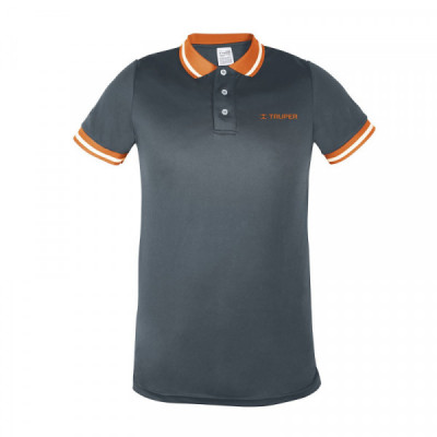 DRY-GC-G Playera tipo polo, dry fit, gris, para caballero, talla G TRUPER