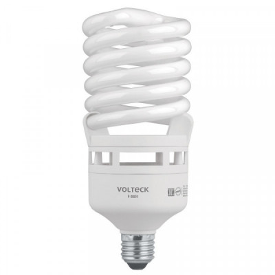 F-55E4 Lámpara 55 W, espiral, alta potencia, luz día, T4 , en caja TRUPER