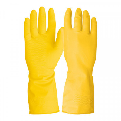 GU-343 Guantes de látex para limpieza, grandes, Pretul TRUPER