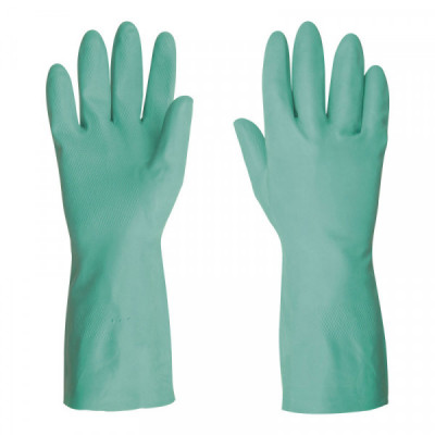 GU-822 Guantes de nitrilo verde, multiusos, medianos TRUPER