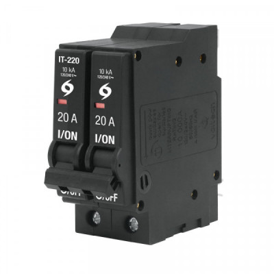 IT-220 Interruptor termomagnético 2 polos 20 A, Volteck TRUPER