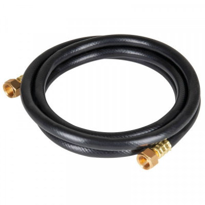 MGAN-10 Manguera flexible negra, PVC, 3/8 pulgadas , 300 PSI, con conexión,1m TRUPER