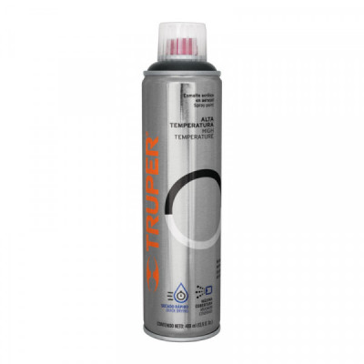 PA-ALTE-N Pintura (Esmalte acrílico) en aerosol,alta temperatura,negro TRUPER