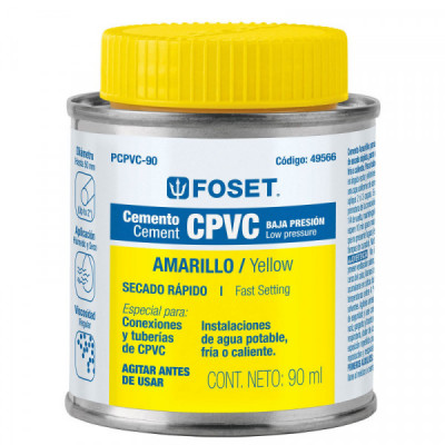 PCPVC-90 Cemento para CPVC, bote 90 ml TRUPER