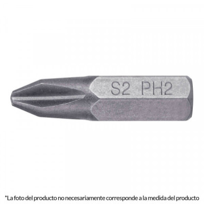 PUDE-1100 Puntas para desarmador Phillips PH0, 1 pulgadas , 5 piezas TRUPER