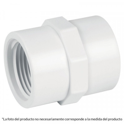 PVC-603 Adaptador hembra de PVC 1 pulgadas  TRUPER