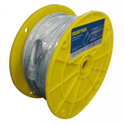 CA113 SURTEK Cable de acero 7x7 3/32  pulgadas x75m