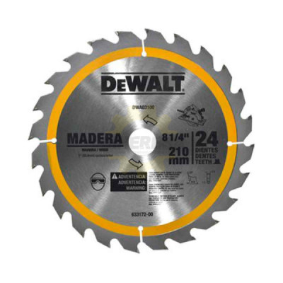 Dewalt DWA03100 D SIERRA 8-1/4X24 DIENTE,S, FLECHA 1 C