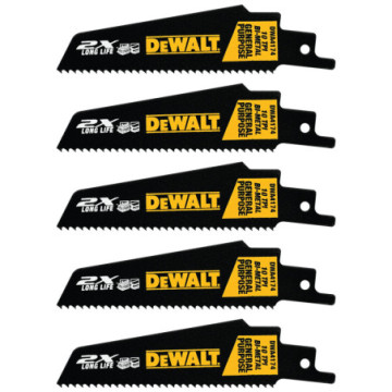 DWA4174 JGO. 5 SEGUETAS 4" 10TPI 2X RECÍPROCAS BI-METAL