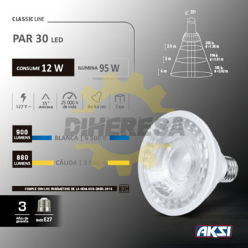 115566 Foco Led Par 30 12w...