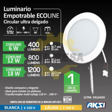 117913 Luminario Empotrable...