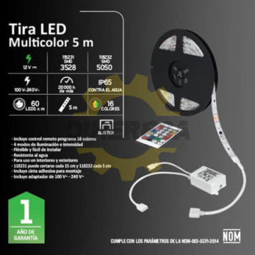 118231 Tira Led Rgb Smd3528...