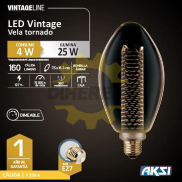 122164 Focos Vintage Vela...