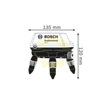 0601092800 Soporte base rotativa RM3 + Control RC2. Compatible para GCL 2-50 C, GLL 3-80 C, GLL 3-80 CG.