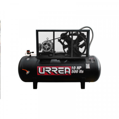 COMP9510 URREA Compresor de aire industrial 500lt 10HP 220/440V 3 fases uso extra pesado